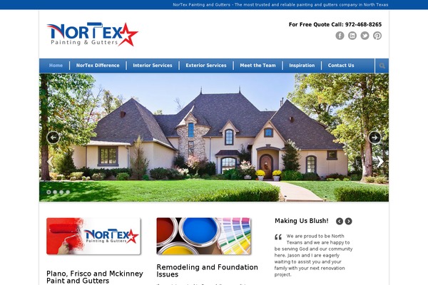 Modernize theme site design template sample