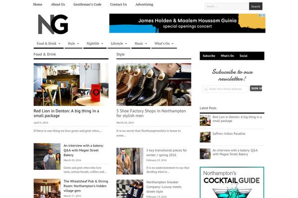 MesoColumn theme site design template sample