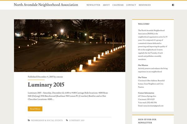 Ignite theme site design template sample