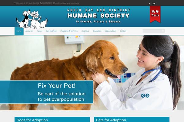 northbayhumanesociety.ca site used Be Human