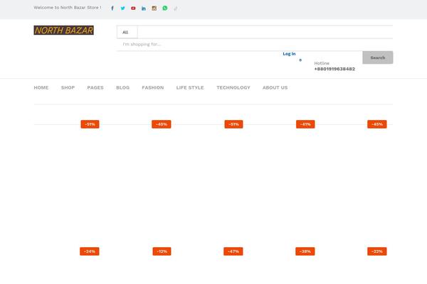 Site using Martfury-addons plugin