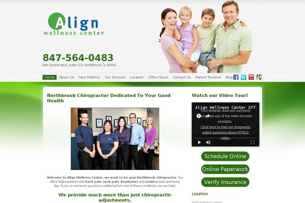 chiropractic theme websites examples
