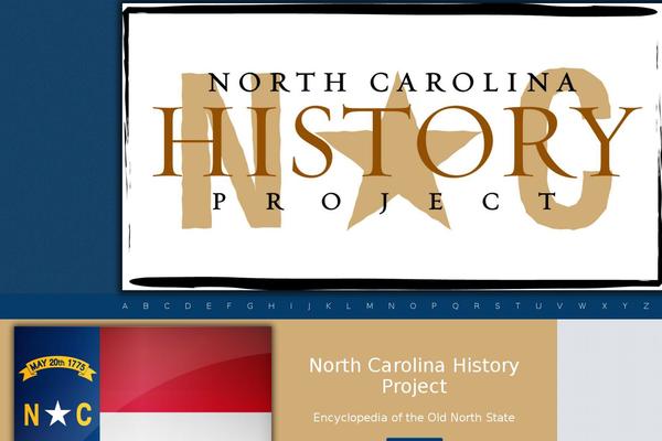 northcarolinahistory.org site used Nc-history-project