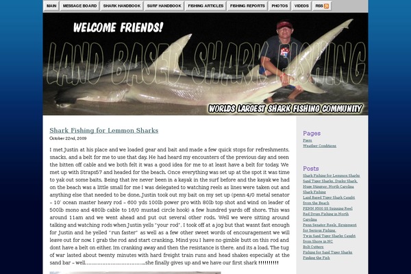 northcarolinasharkfishing.com site used Tsf