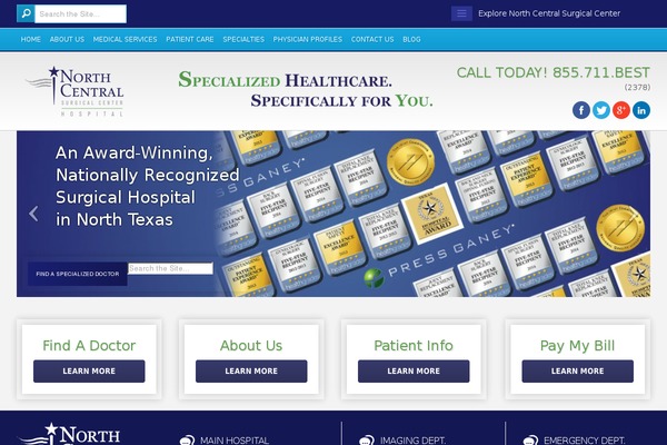 northcentralsurgical.com site used Bones-master