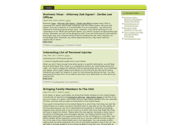 Site using Widgets Controller plugin