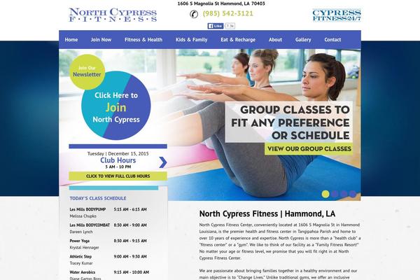 Fitness theme site design template sample