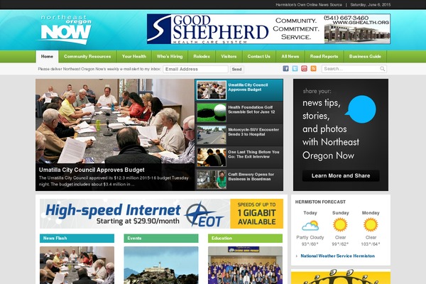 Local News theme site design template sample