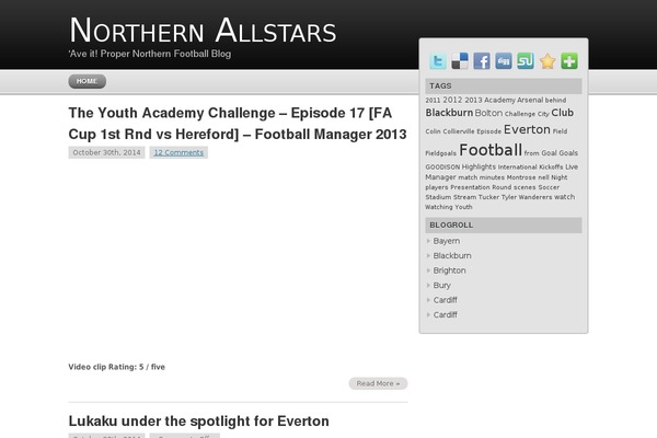 northern-allstars.com site used Envy-blog