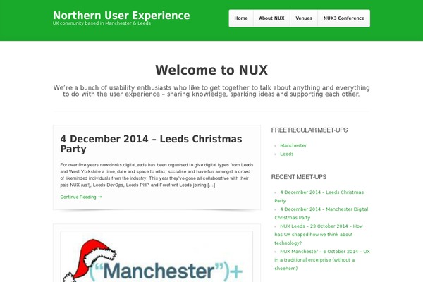 northern-user-experience.org site used Beveled