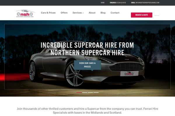X Child theme site design template sample