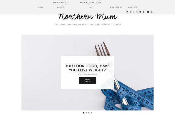 northernmum.com site used Fabric8ted Child Theme