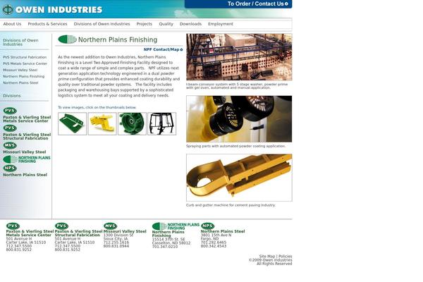 northernplainsfinishing.com site used Owen
