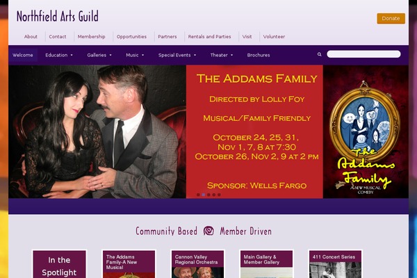 northfieldartsguild.org site used Nag
