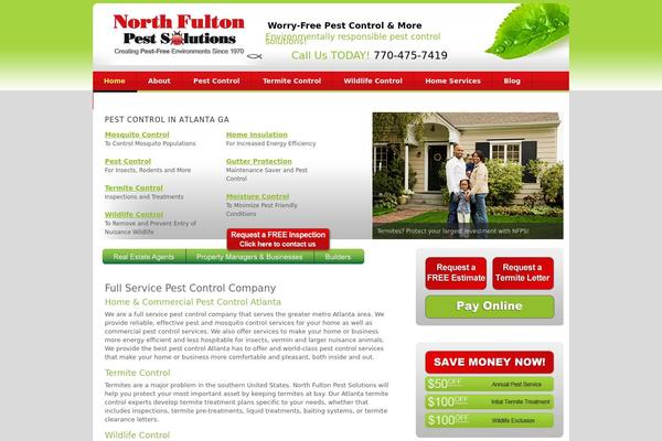 Pestcontrol theme site design template sample