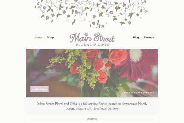 Gather theme site design template sample