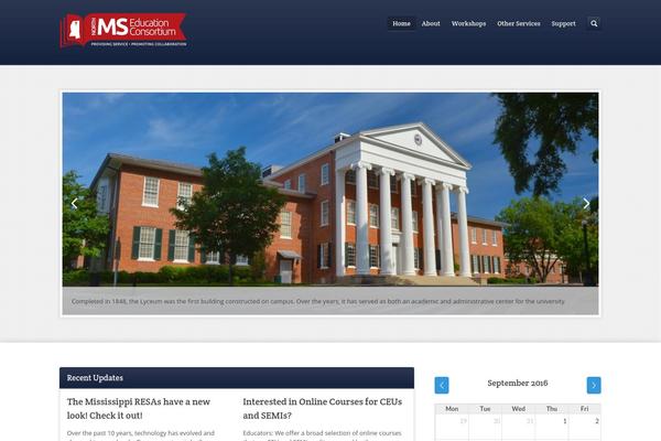 Academy theme site design template sample