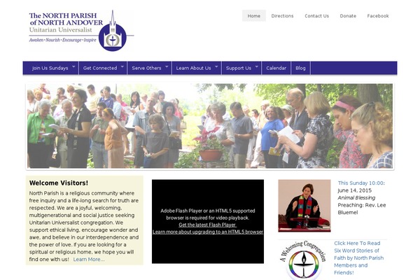 northparish.org site used North-parish