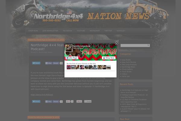 Site using Facebook Page Promoter Lightbox plugin