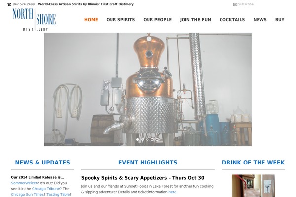 northshoredistillery.com site used Jupiter