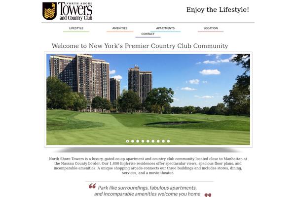 Tower theme site design template sample