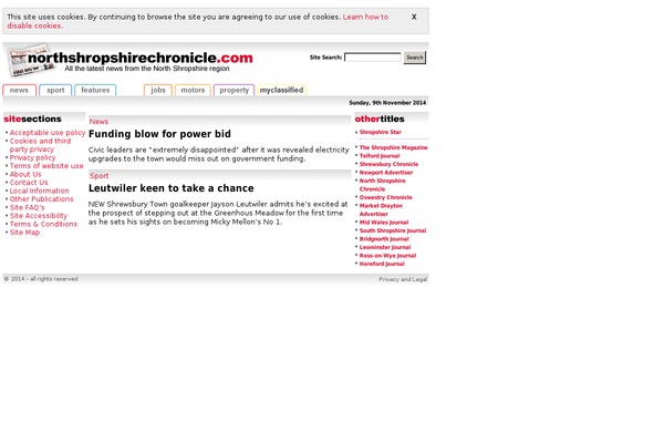 Site using Contactforms plugin