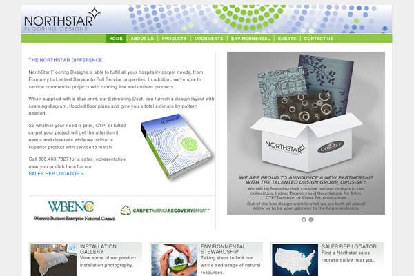 Northstar theme site design template sample