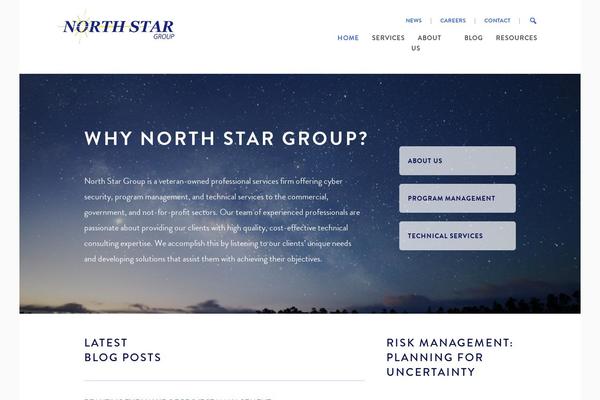 Northstar theme site design template sample