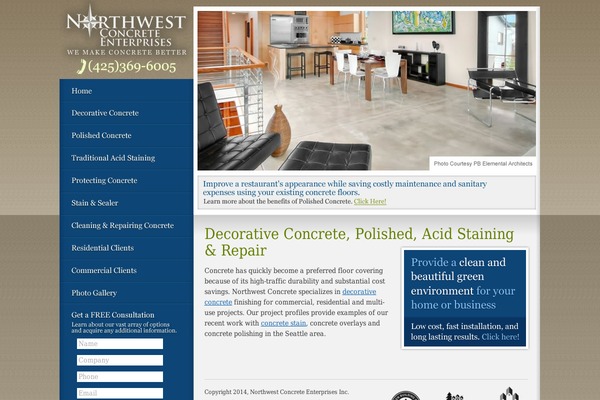Northwest theme site design template sample