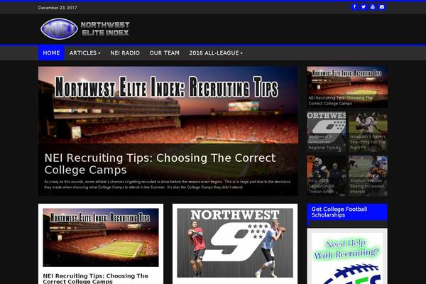WP FanZone theme site design template sample