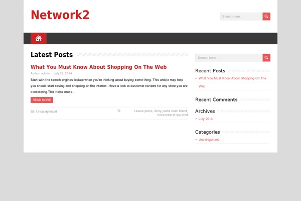 MineZine theme site design template sample