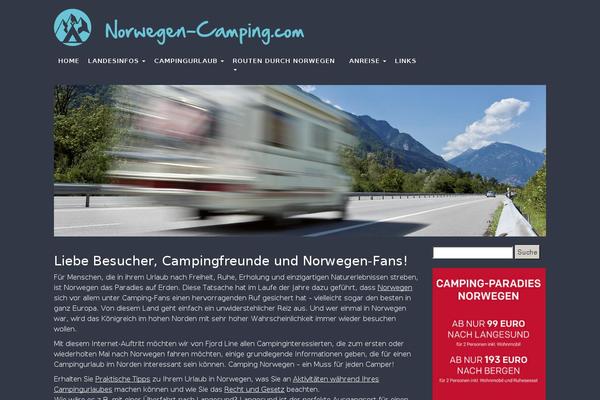 Camping theme site design template sample