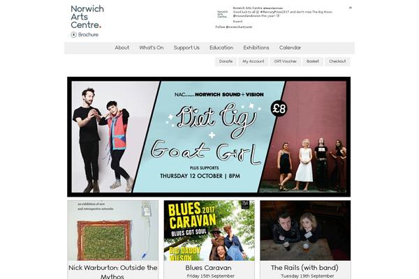 Nac theme site design template sample