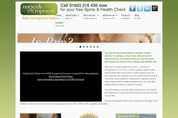 norwichchiropractic.co.uk site used Gent