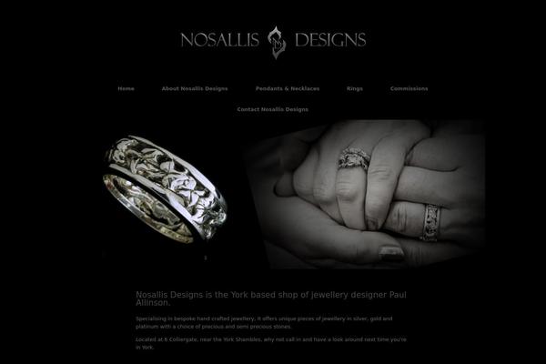 Vantage theme site design template sample