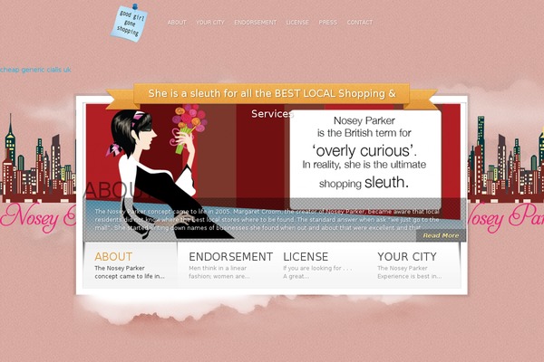 Sky theme site design template sample
