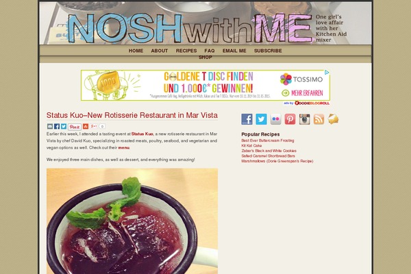 noshwithme.com site used Downtown-java-3column