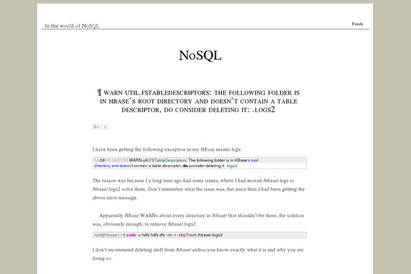 nosql.se site used Doc