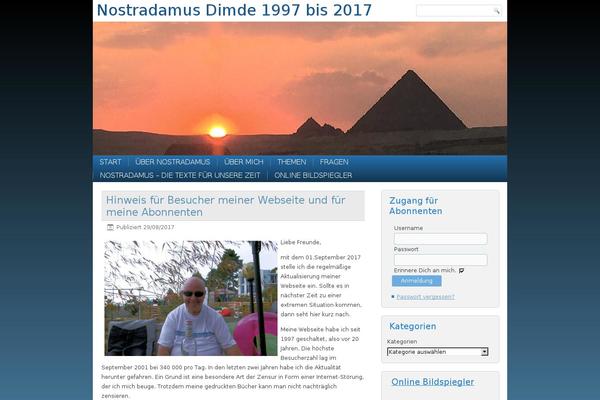 nostradamus theme websites examples