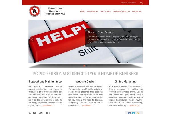 Small Business theme site design template sample
