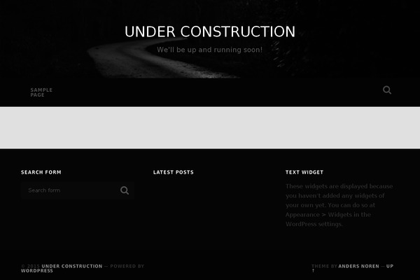 Baskerville theme site design template sample