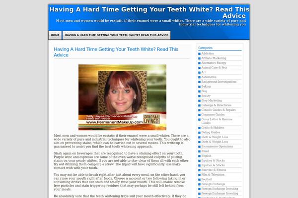 Blue Taste theme site design template sample