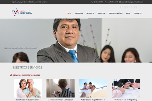 Rocco theme site design template sample