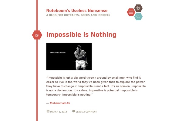 Hex theme site design template sample