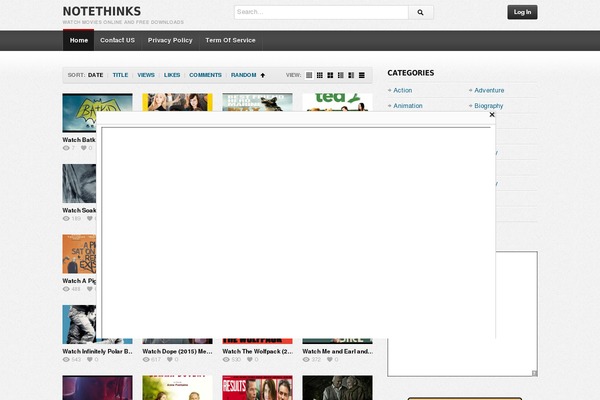 deTube theme site design template sample