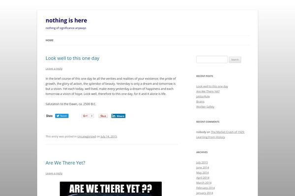 Twenty Twelve theme site design template sample