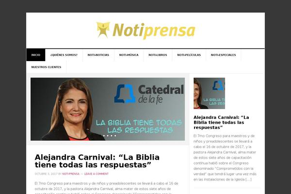 News Pro theme site design template sample