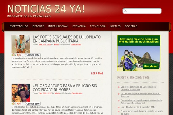 Frantic theme site design template sample