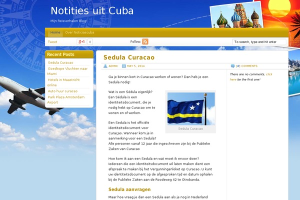 Travel Blogger theme site design template sample