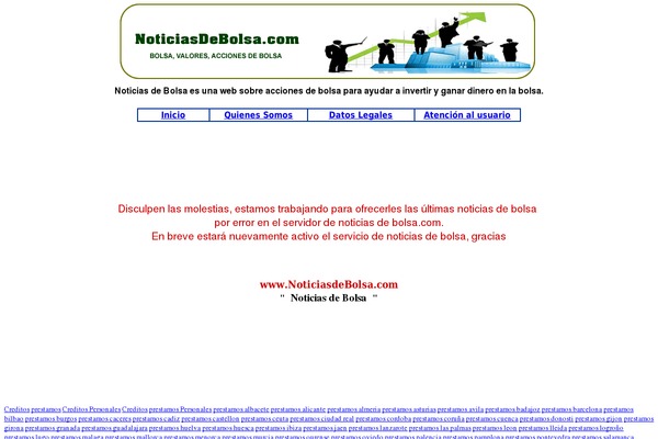 noticiasdebolsa.com site used Flat